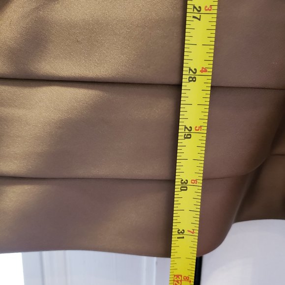 Calvin Klein Taupe Strapless Dress - Size 6 - Picture 8 of 9